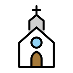 How emoji church displayed on Openmoji