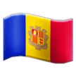 How emoji flag: Andorra displayed on Samsung