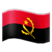 How emoji flag: Angola displayed on Samsung