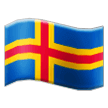 How emoji flag: Åland Islands displayed on Samsung