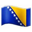 How emoji flag: Bosnia & Herzegovina displayed on Samsung