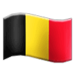 How emoji flag: Belgium displayed on Samsung