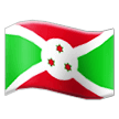 How emoji flag: Burundi displayed on Samsung