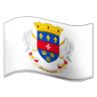 How emoji flag: St. Barthélemy displayed on Samsung