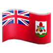 How emoji flag: Bermuda displayed on Samsung