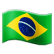 How emoji flag: Brazil displayed on Samsung