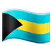 How emoji flag: Bahamas displayed on Samsung