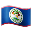 How emoji flag: Belize displayed on Samsung