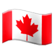 How emoji flag: Canada displayed on Samsung