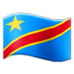 How emoji flag: Congo - Kinshasa displayed on Samsung