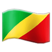 How emoji flag: Congo - Brazzaville displayed on Samsung