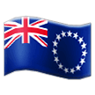 How emoji flag: Cook Islands displayed on Samsung