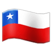 How emoji flag: Chile displayed on Samsung