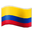 How emoji flag: Colombia displayed on Samsung