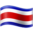 How emoji flag: Costa Rica displayed on Samsung