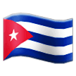 How emoji flag: Cuba displayed on Samsung