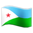 How emoji flag: Djibouti displayed on Samsung