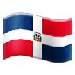 How emoji flag: Dominican Republic displayed on Samsung