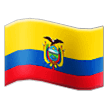 How emoji flag: Ecuador displayed on Samsung