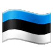 How emoji flag: Estonia displayed on Samsung