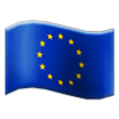 How emoji flag: European Union displayed on Samsung