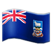 How emoji flag: Falkland Islands displayed on Samsung