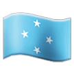 How emoji flag: Micronesia displayed on Samsung