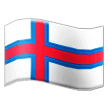 How emoji flag: Faroe Islands displayed on Samsung