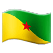 How emoji flag: French Guiana displayed on Samsung