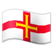 How emoji flag: Guernsey displayed on Samsung