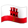 How emoji flag: Gibraltar displayed on Samsung