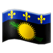 How emoji flag: Guadeloupe displayed on Samsung