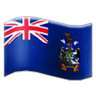 How emoji flag: South Georgia & South Sandwich Islands displayed on Samsung