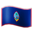 How emoji flag: Guam displayed on Samsung