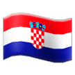 How emoji flag: Croatia displayed on Samsung