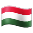 How emoji flag: Hungary displayed on Samsung