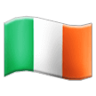 How emoji flag: Ireland displayed on Samsung