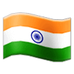 How emoji flag: India displayed on Samsung