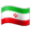 How emoji flag: Iran displayed on Samsung