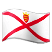 How emoji flag: Jersey displayed on Samsung