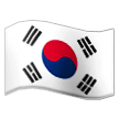 How emoji flag: South Korea displayed on Samsung