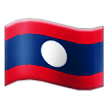 How emoji flag: Laos displayed on Samsung