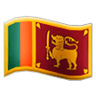 How emoji flag: Sri Lanka displayed on Samsung