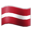 How emoji flag: Latvia displayed on Samsung