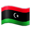 How emoji flag: Libya displayed on Samsung