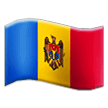 How emoji flag: Moldova displayed on Samsung