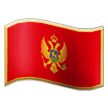 How emoji flag: Montenegro displayed on Samsung