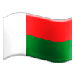 How emoji flag: Madagascar displayed on Samsung