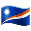 How emoji flag: Marshall Islands displayed on Samsung