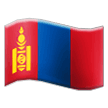 How emoji flag: Mongolia displayed on Samsung